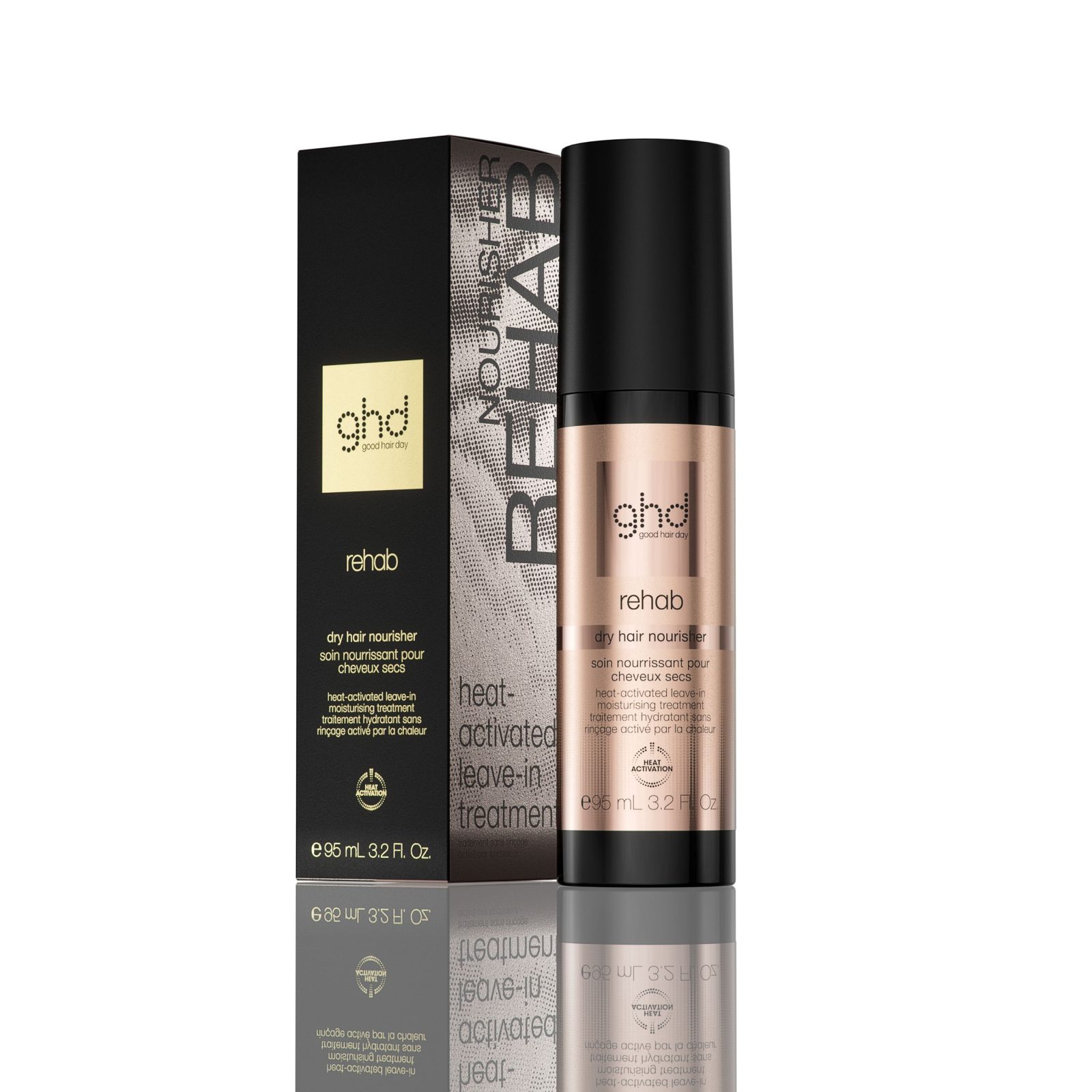 GHD REHAB DRY HAIR NOURISHER līdzeklis matu mitrināšanai un barošanai, 95ml