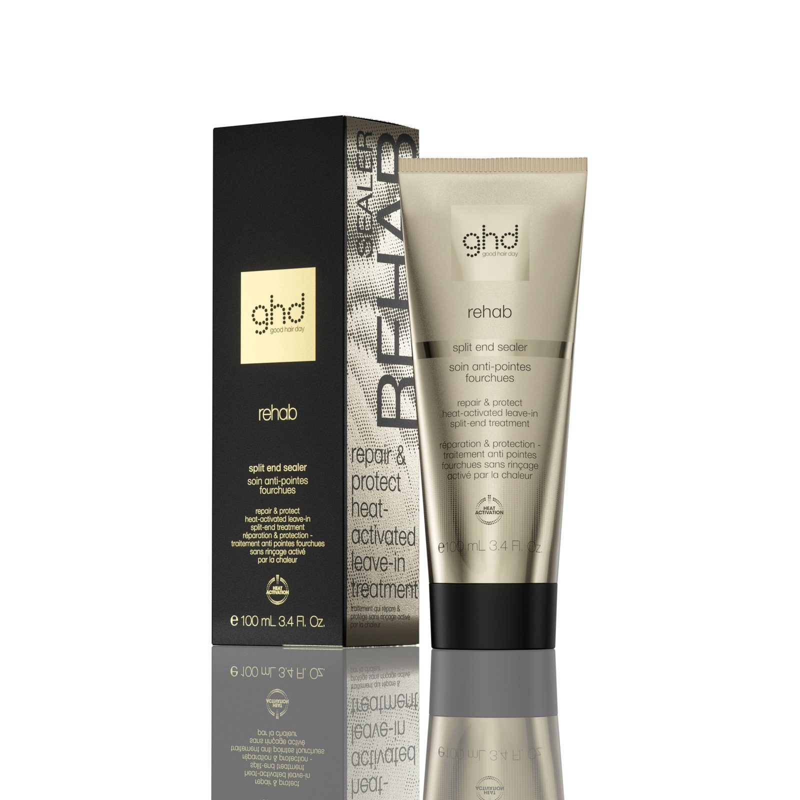 GHD REHAB SPLIT END SEALER krēms sausu matu galu kopšanai, 100ml
