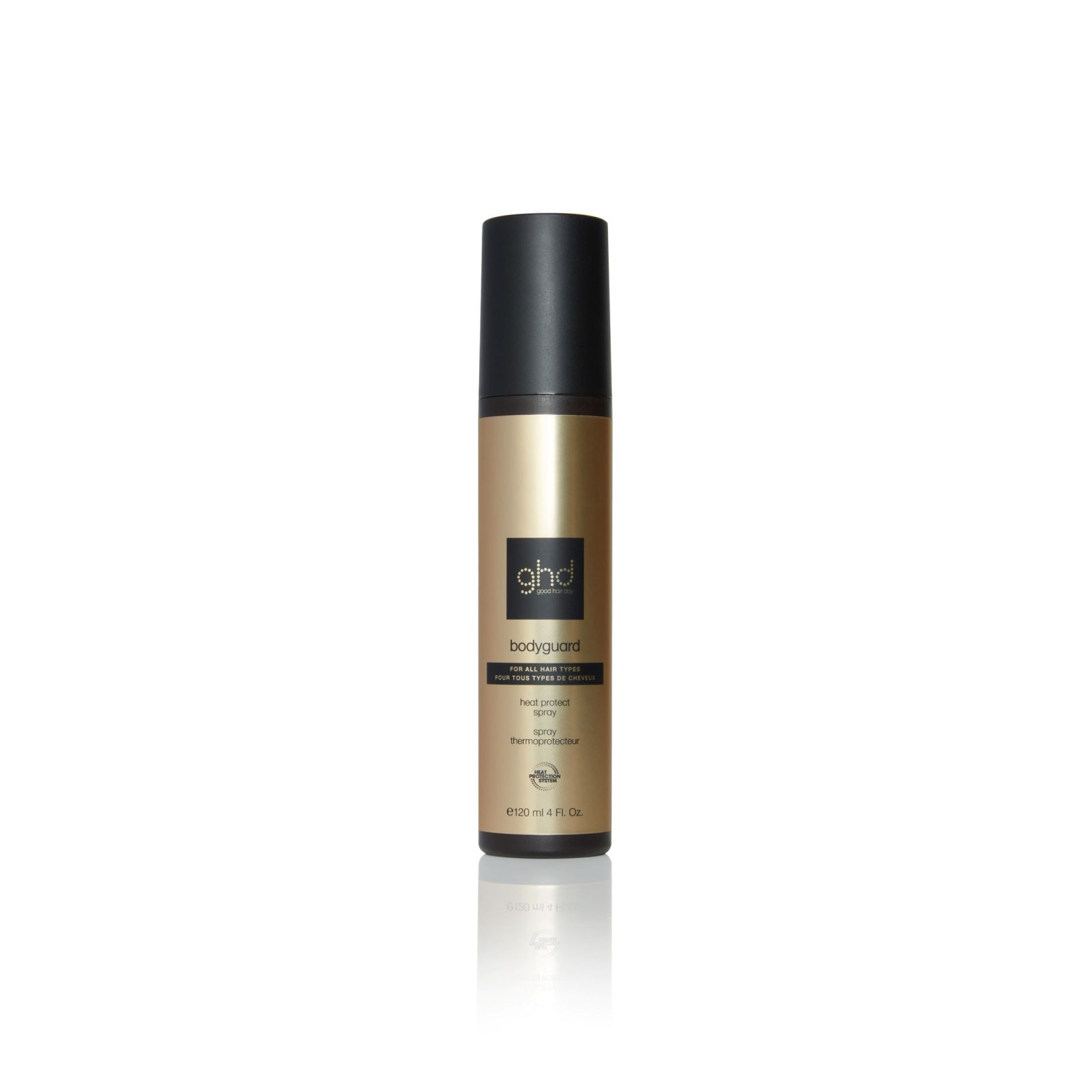 GHD BODYGUARD izsmidzināmais līdzeklis karstuma aizsardzībai visiem matu tipiem, 120ml