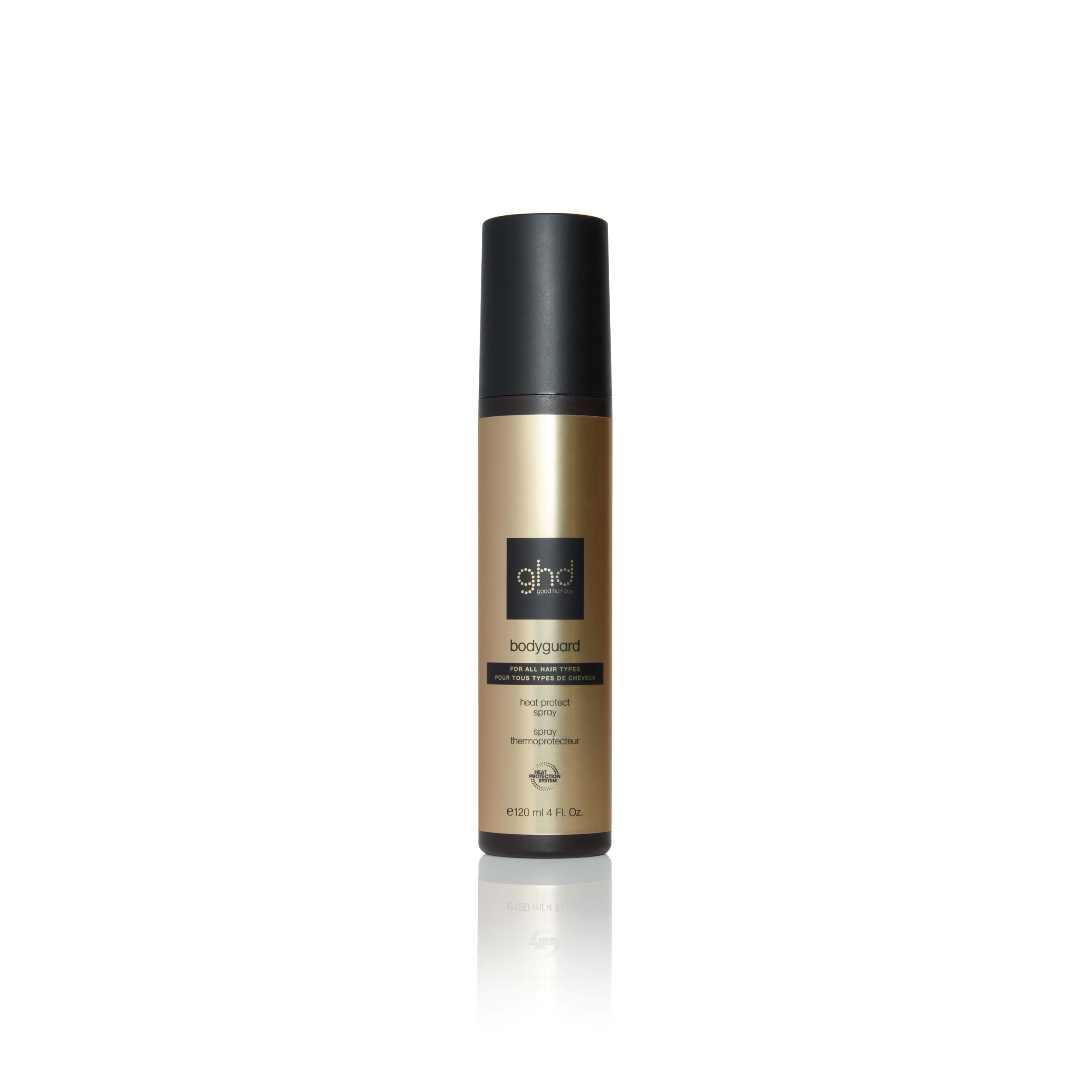 GHD BODYGUARD izsmidzināmais līdzeklis karstuma aizsardzībai visiem matu tipiem, 120ml
