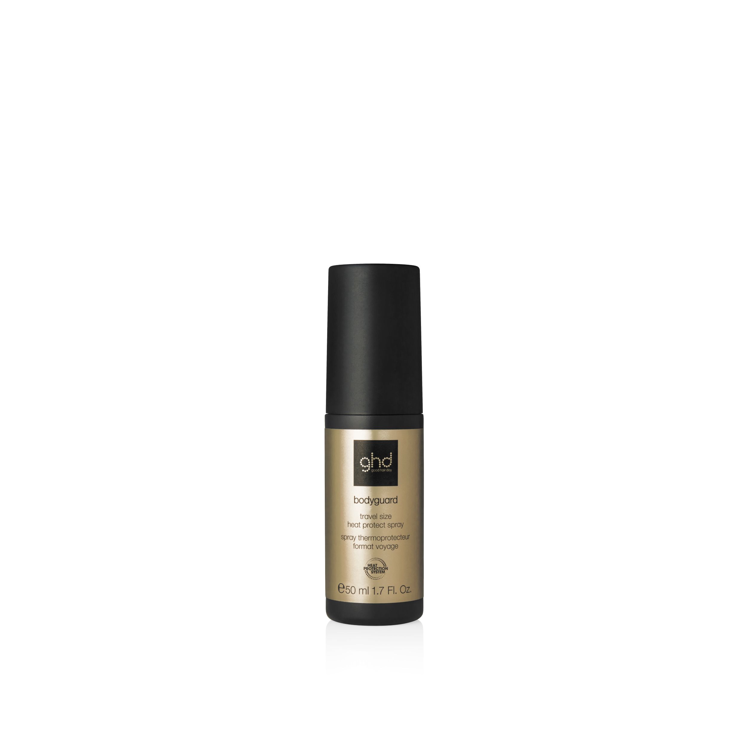 GHD BODYGUARD TRAVEL izsmidzināmais līdzeklis karstuma aizsardzībai visiem matu tipiem ceļojuma izmērā, 50ml