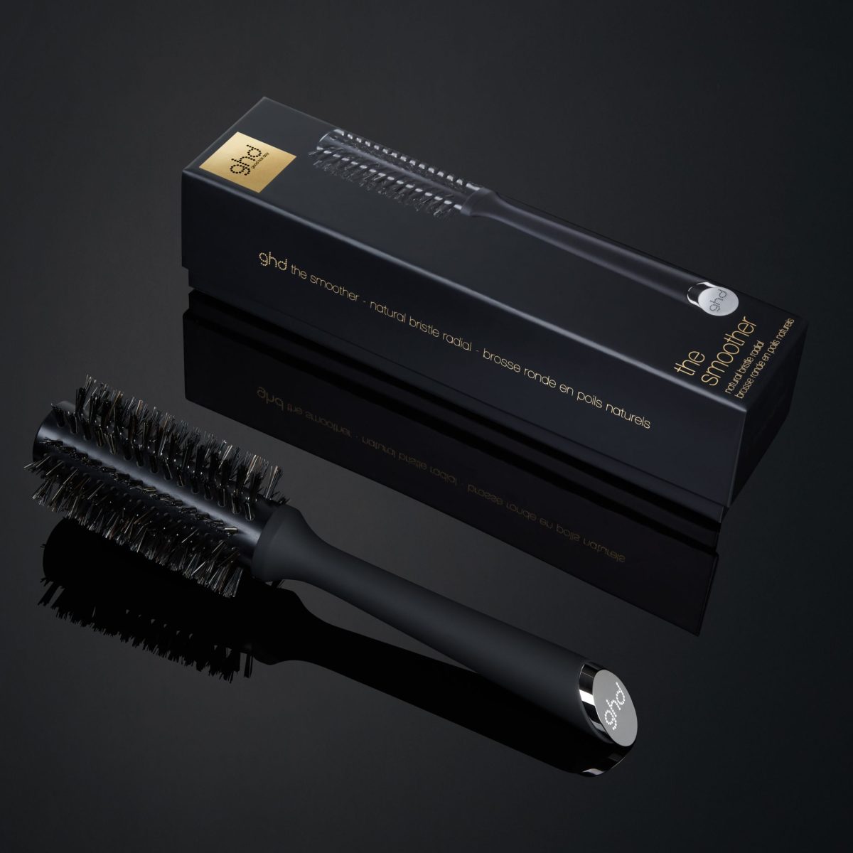 GHD THE SMOOTHER (2) apaļā matu suka ar dabīgiem sariem 35mm